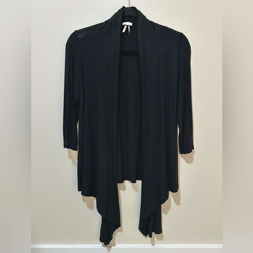 Dynamite Draped front Black Women's Sweater L